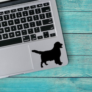Golden Retriever version 2 Dog Breed Silhouette Custom Vinyl Decal Sticker - Choose your Color and Size - tumbler decal - pet decal