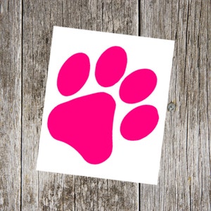 paw print vinyl decal, paw print sticker, gift for animal lover, gift for dog lover, tumbler decal, laptop decal, car window decal