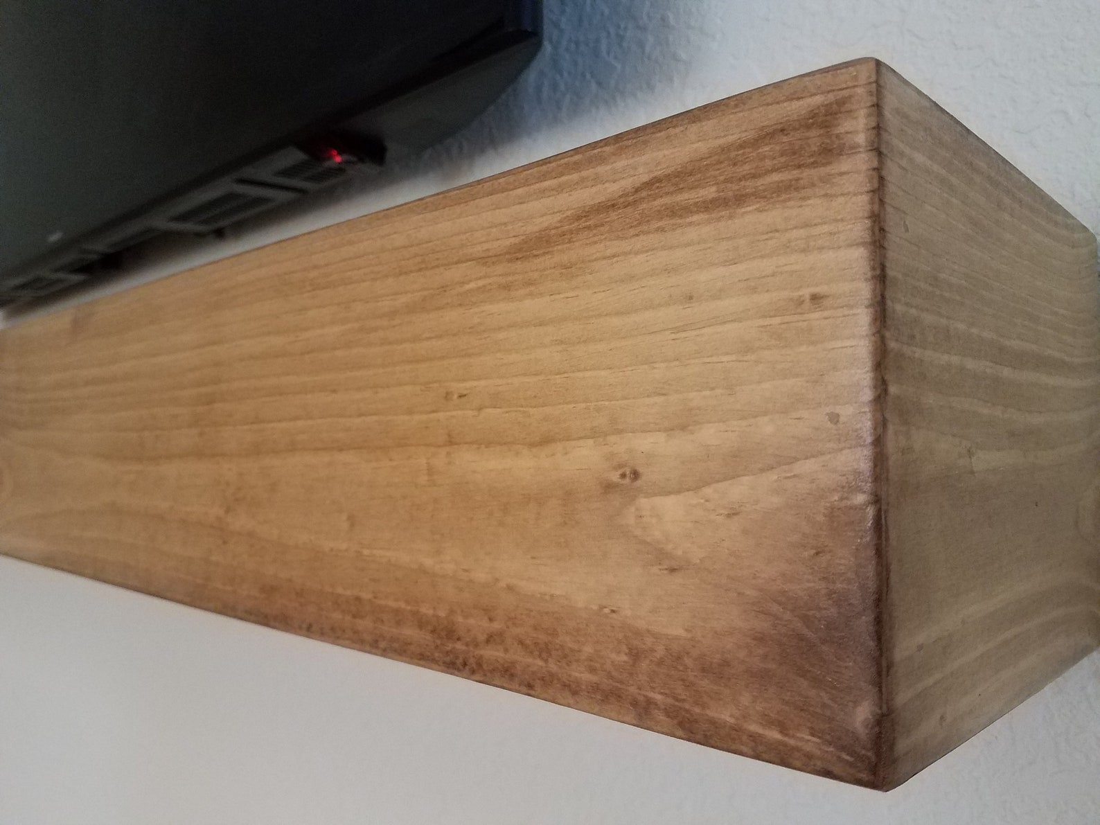 Any Size GOLDEN OAK Fireplace Mantel Shelf Wooden Reclaimed Etsy