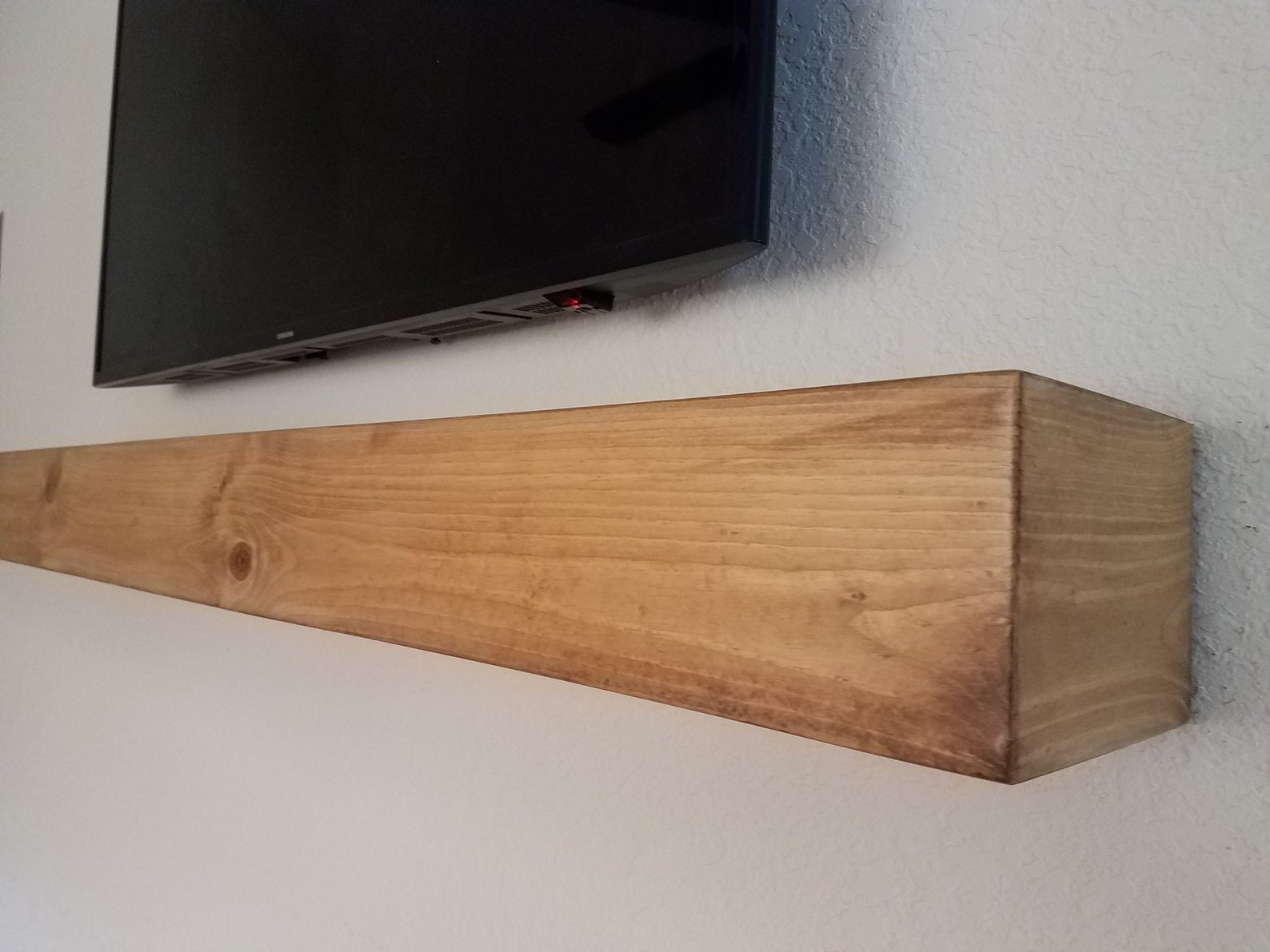 Any Size GOLDEN OAK Fireplace Mantel Shelf Wooden Reclaimed Etsy