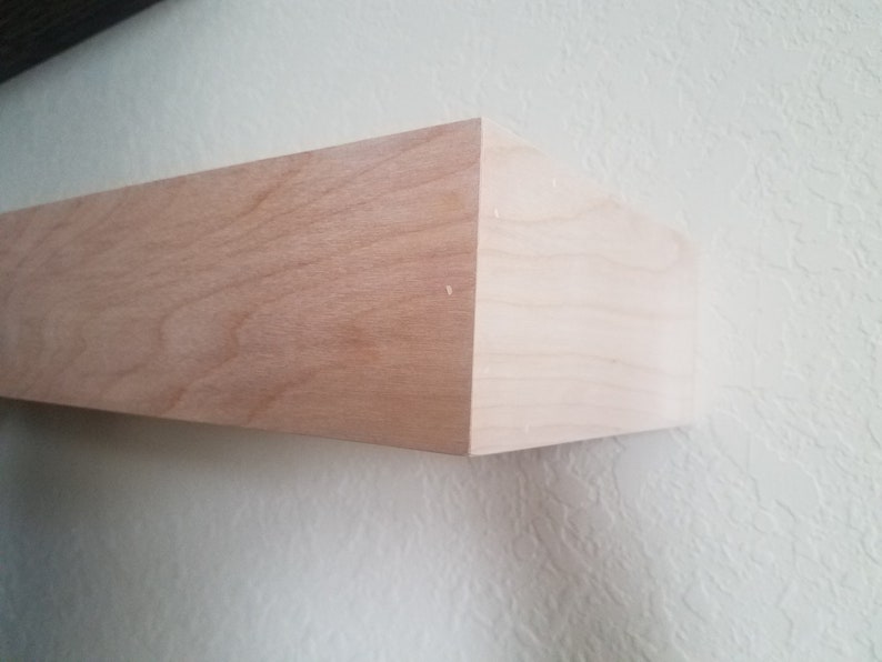 Floating Shelves 3.5 Tall READY for STAIN Modern Wooden Etsy