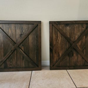 Custom Farmhouse Shutter Framed X Style Made out of Exterior Wood, Indoors Outdoor Shutter The price is for 1 (ONE), Shutter Sold by PIECES