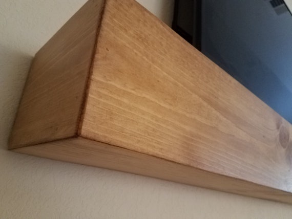 Any Size Golden Oak Fireplace Mantel Shelf Wooden Reclaimed Etsy