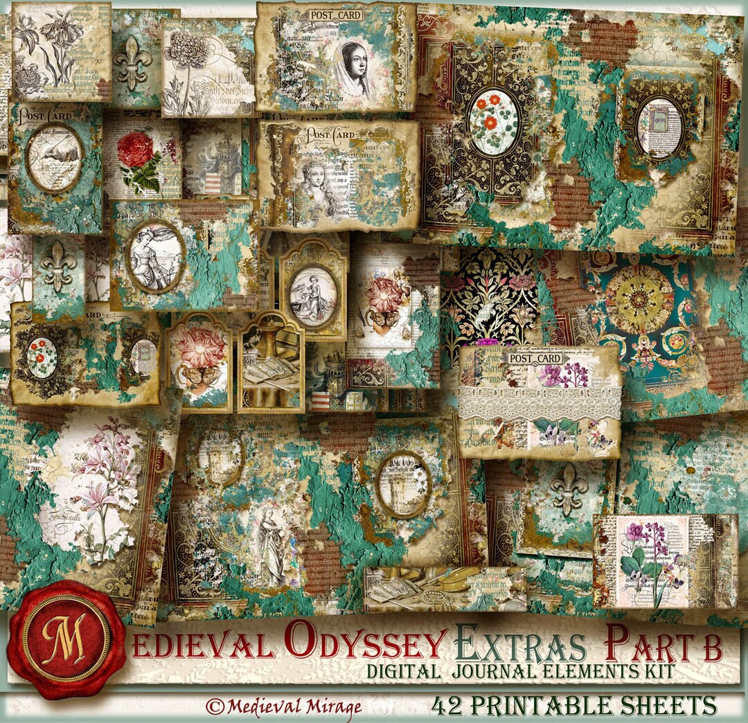 MEDIEVAL ODYSSEY Extras Parte B- Kit de elementos de diario