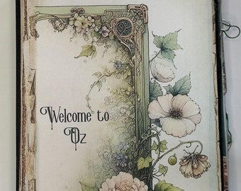 Wizard of Oz Journal: Emerald City Theme, Handmade Paper