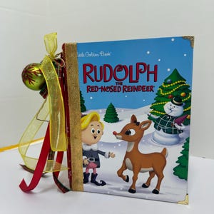 Libro di fiabe di Rudolph la renna dal naso rosso - Libro classico alterato - Rudolph vintage - Libro classico di Rudolph - Diario classico di Rudolph
