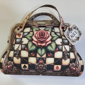 Alice in Wonderland - Alice Purse - Alice Book - Alice Purse and Book Combo - Alice in Wonderland Bundle