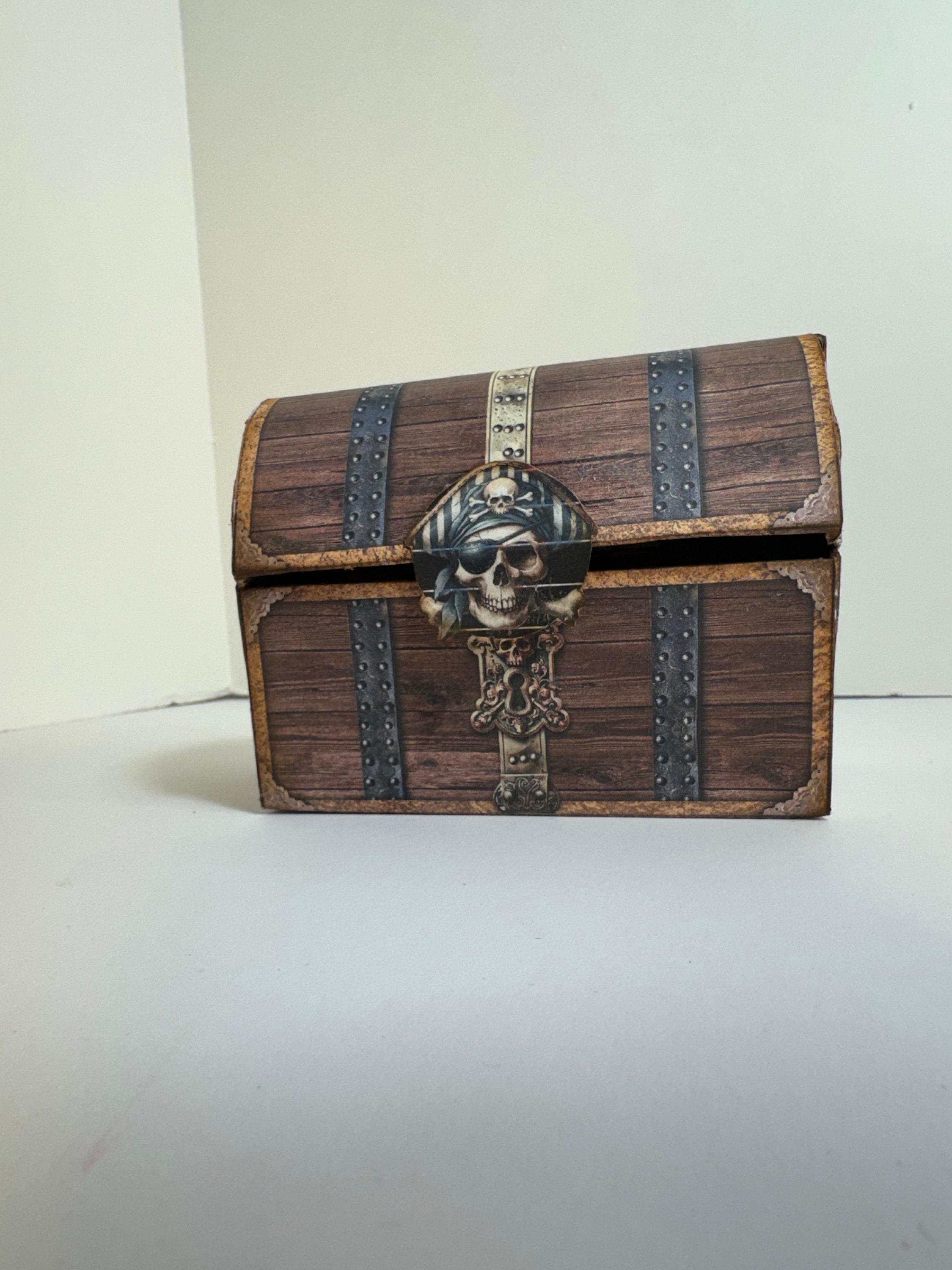 Large Pirate Toy Chest Extra Large Pirate's Treasure Chest Wooden Nautical  Jewelry Box