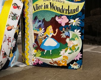 Alice in Wonderland Junk Journal, Whimsical Storybook Keepsake, Literary Memory Book