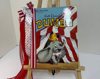 Handmade Dumbo Junk Journal – Disney Circus Scrapbook, Baby Memory Gift