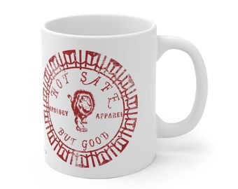 Aslan Narnia Coffee Mug, Lion Coffee Mug, Narnia Christian Gift, Chronicles of Narnia Mug, Not Safe But Good