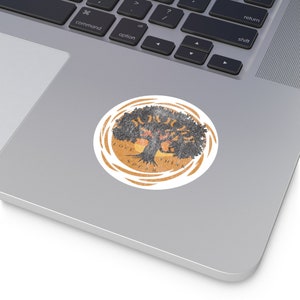 Narnia Inspired Aslan Awake Sticker, 3 Inch Vinyl Decal, Laptop Sticker, Notebook Decoration, Laptop Decal, Round sticker