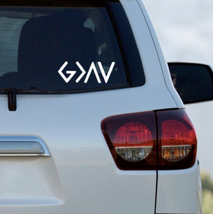 God is Greater than the Highs and the Lows decal | God Sticker | God …