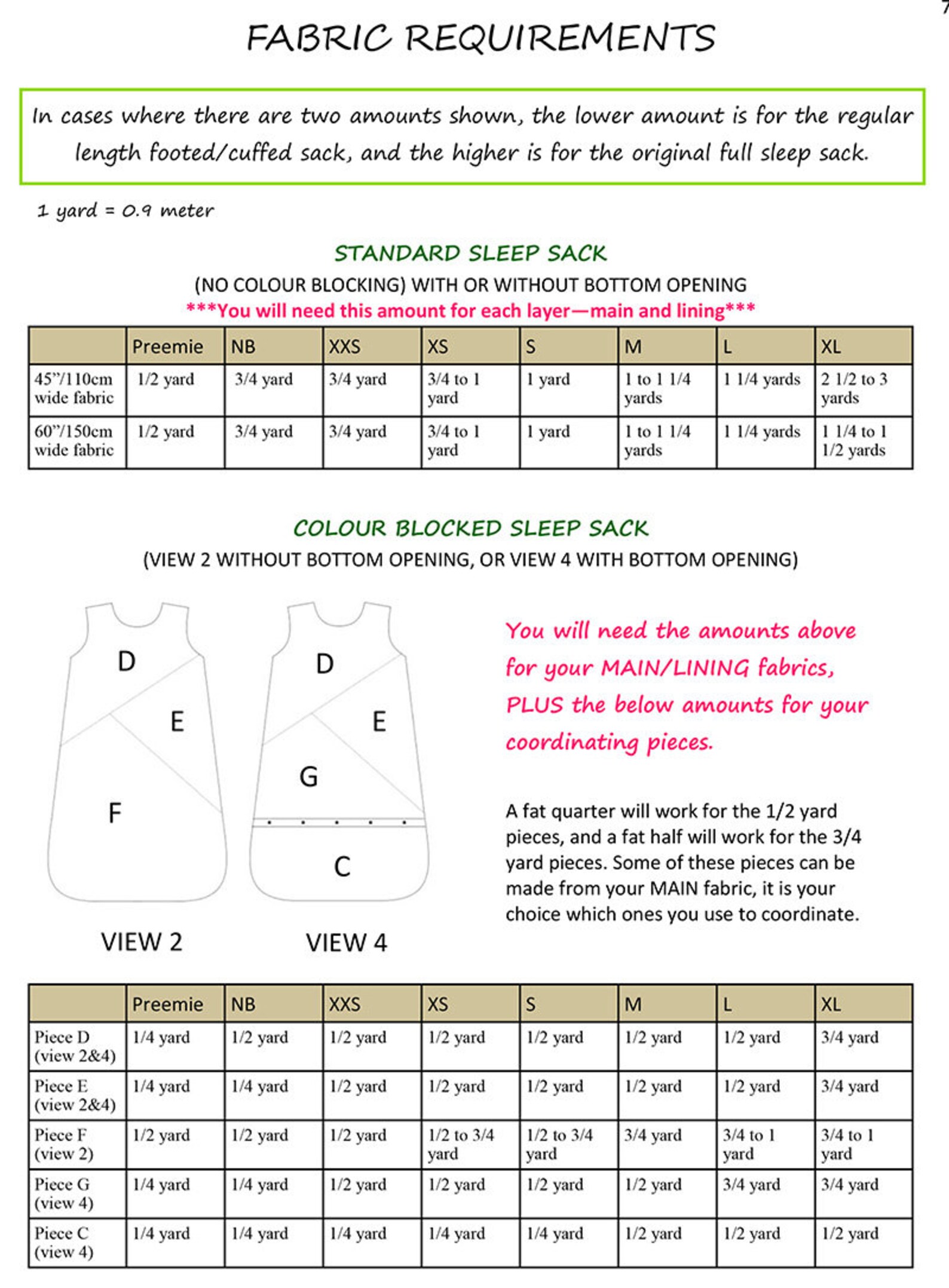Stellar Sleep Sack PDF Sewing Pattern for Babies and Toddlers Etsy