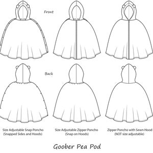 Goober Pea Pod Car Seat Cape/poncho PDF Sewing Pattern - Etsy