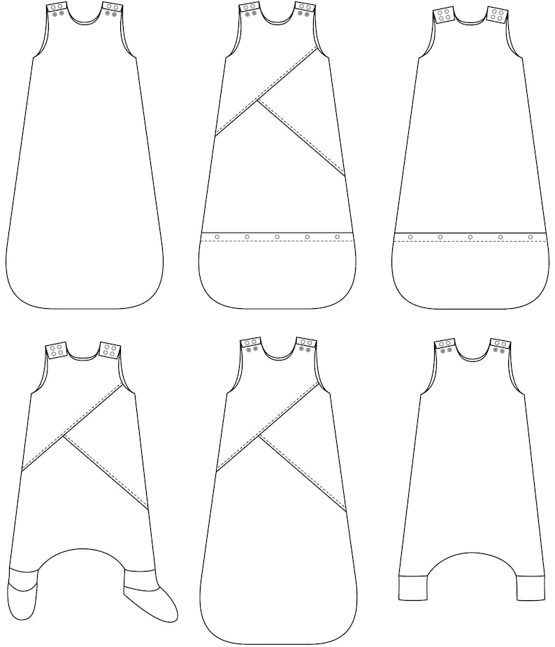 Stellar Sleep Sack PDF Sewing Pattern for Babies and Toddlers Etsy Canada
