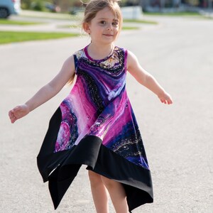 Emilia Dress Pattern for Toddlers and Girls, Swing Dress, Handkerchief ...