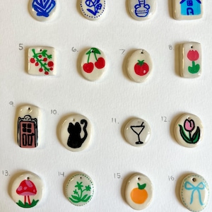 Choose Your Charm Necklace-Charm Necklace-Custom clay charms-Polymer clay charms-unique jewelry-gift for her-handmade jewelry-gifts