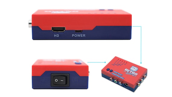 Retroscaler2x AV to HDMI Up-scaler Retro Converter Game