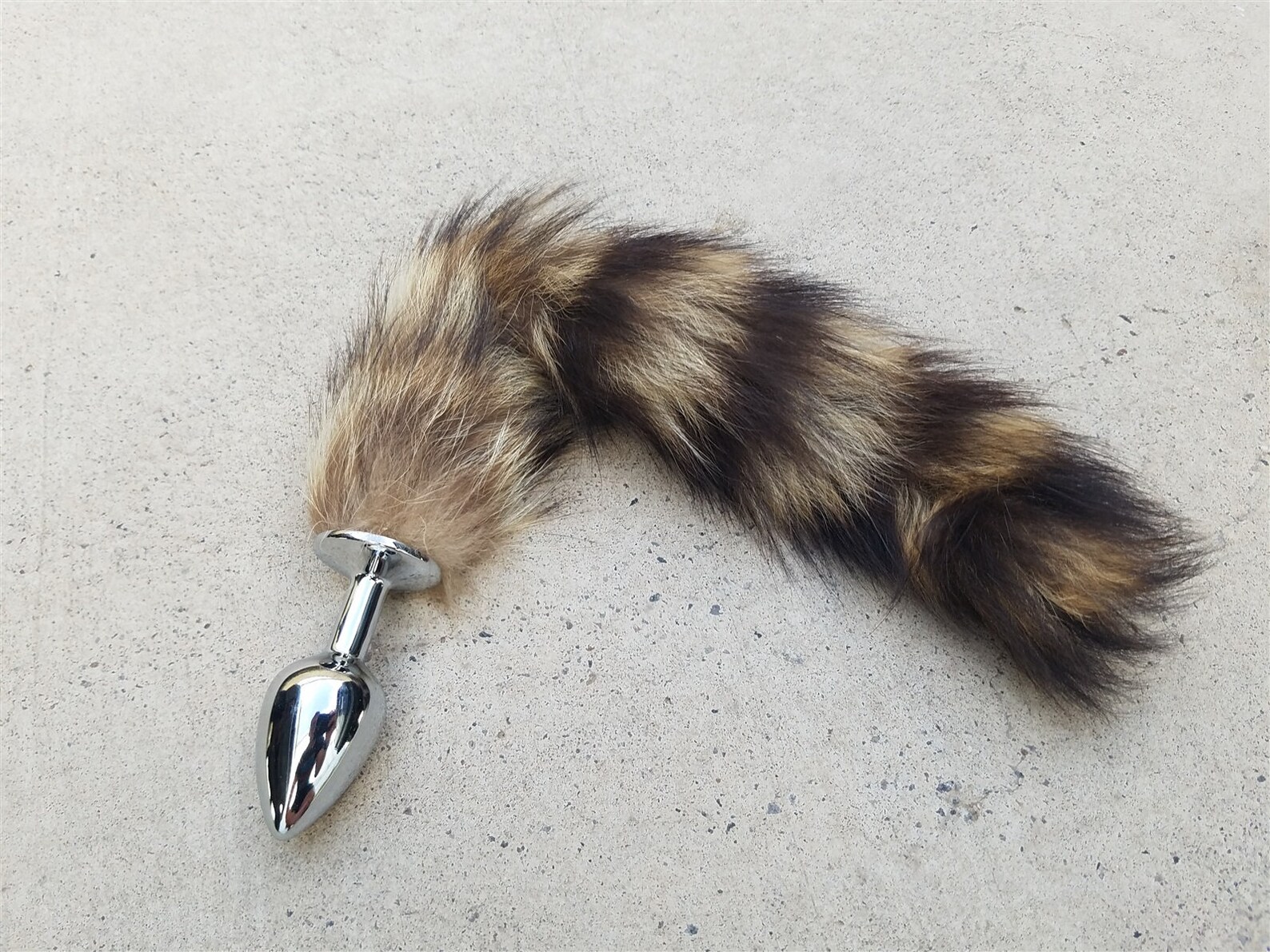 Cat Tail Chrome Butt Plug Faux Kitten Tail Kitty Cosplay Etsy