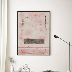 Abstract painting print Neutral colors large minimalist abstract art Pastel abstract art Beige Multicolor painting  Watercolor abstract art