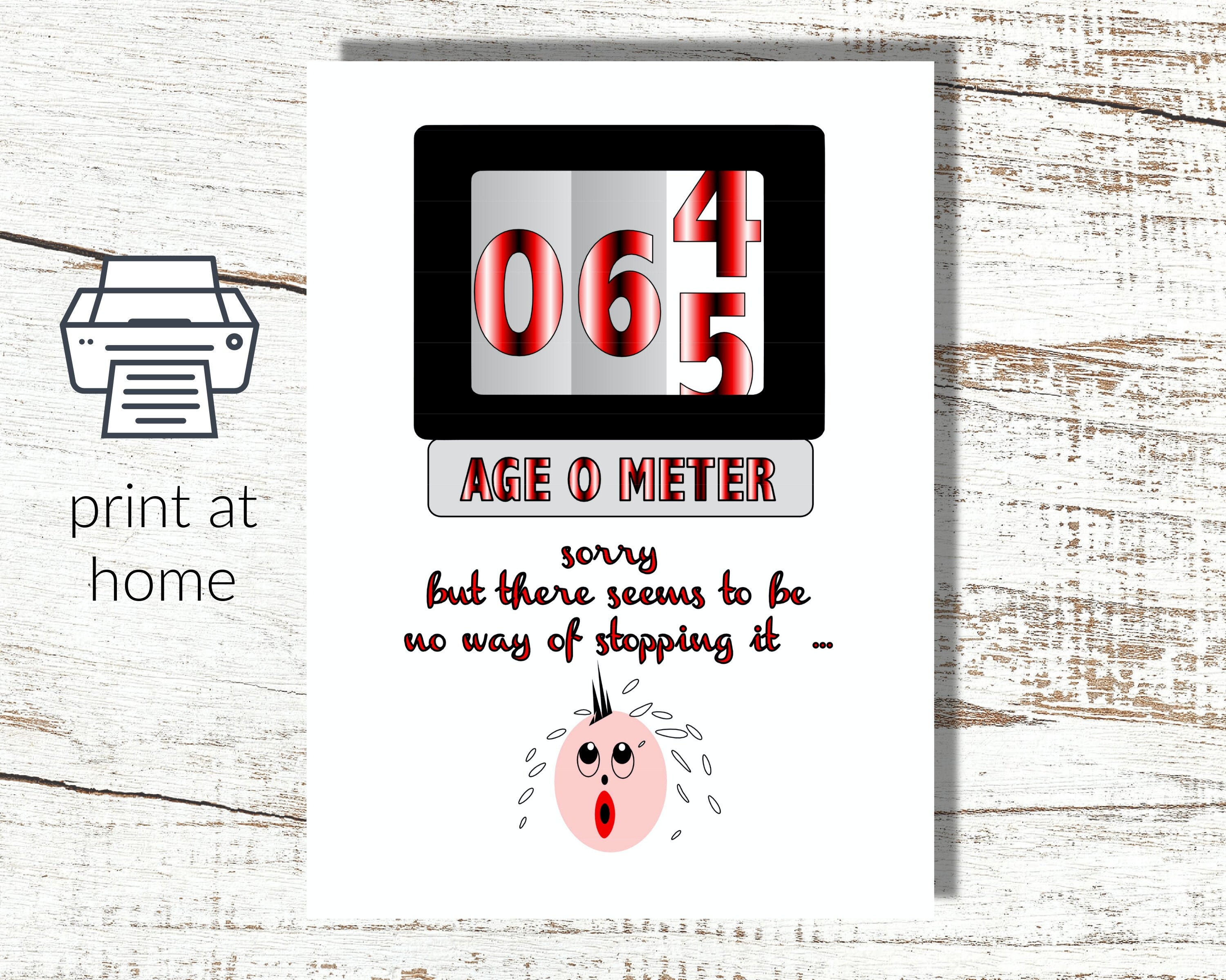 65th Birthday Card Printable - Printable Cards