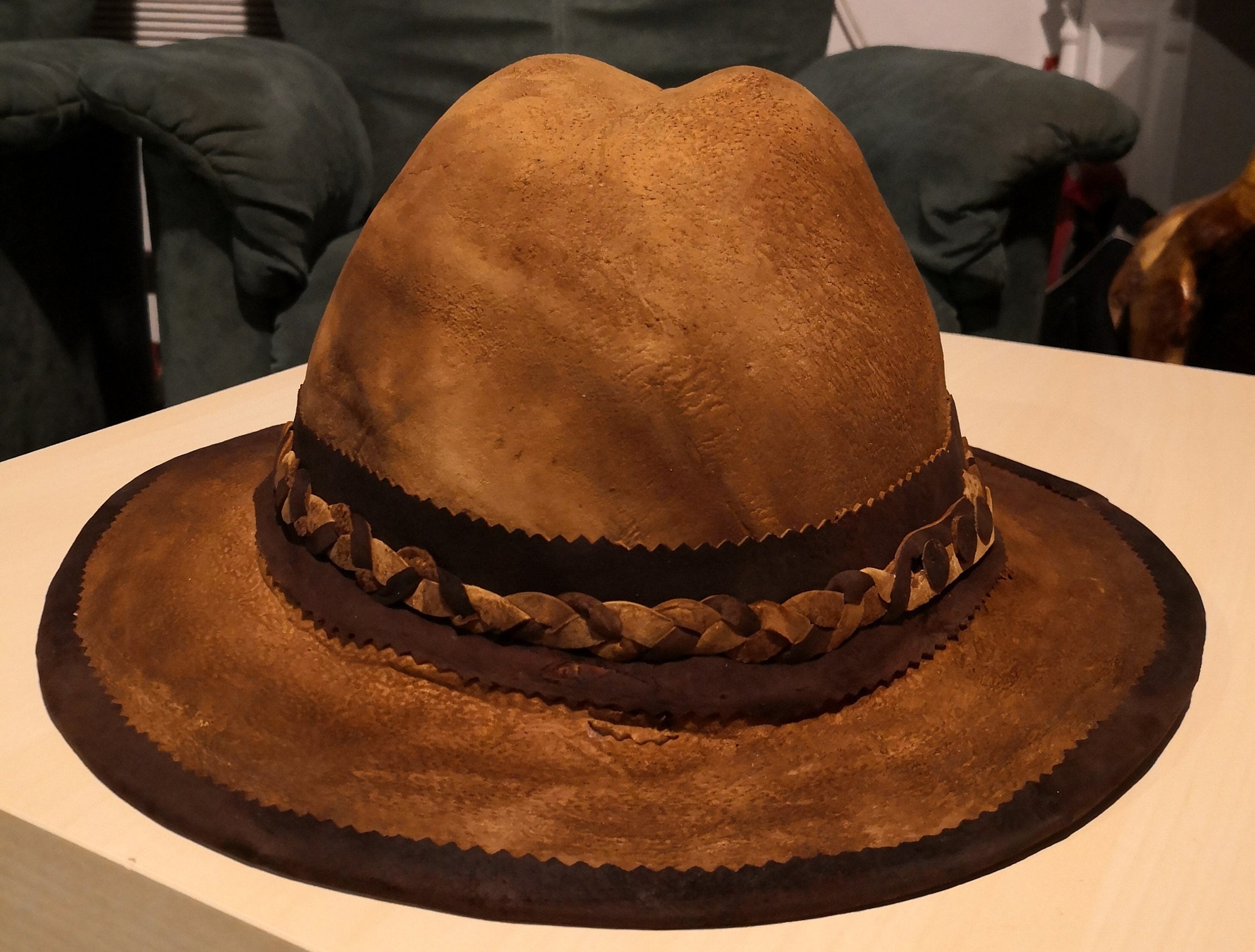 Amadou Hat Flat Big Rim From Corund Transylvania - Etsy