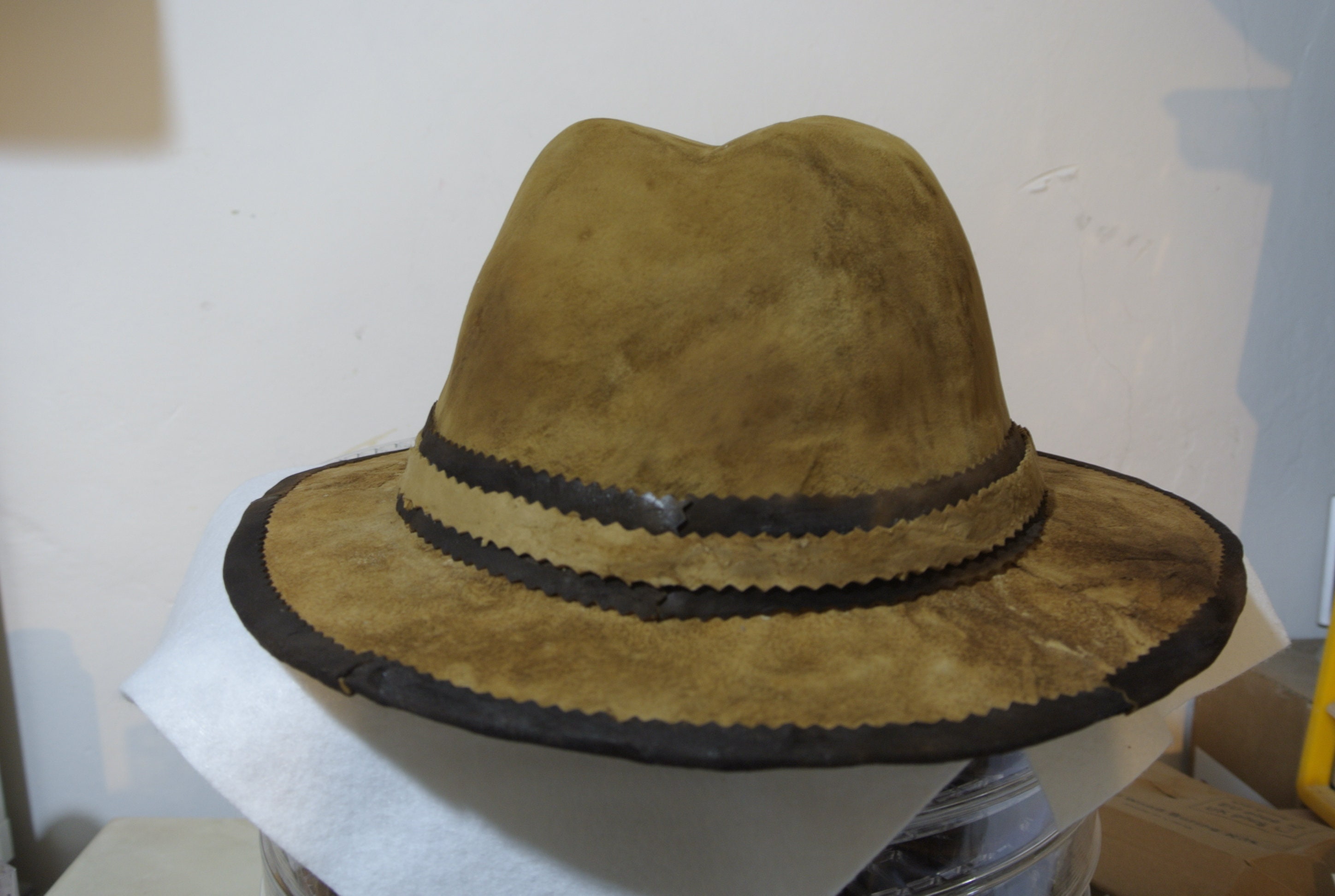 Amadou Hat Flat Big Rim From Corund Transylvania - Etsy