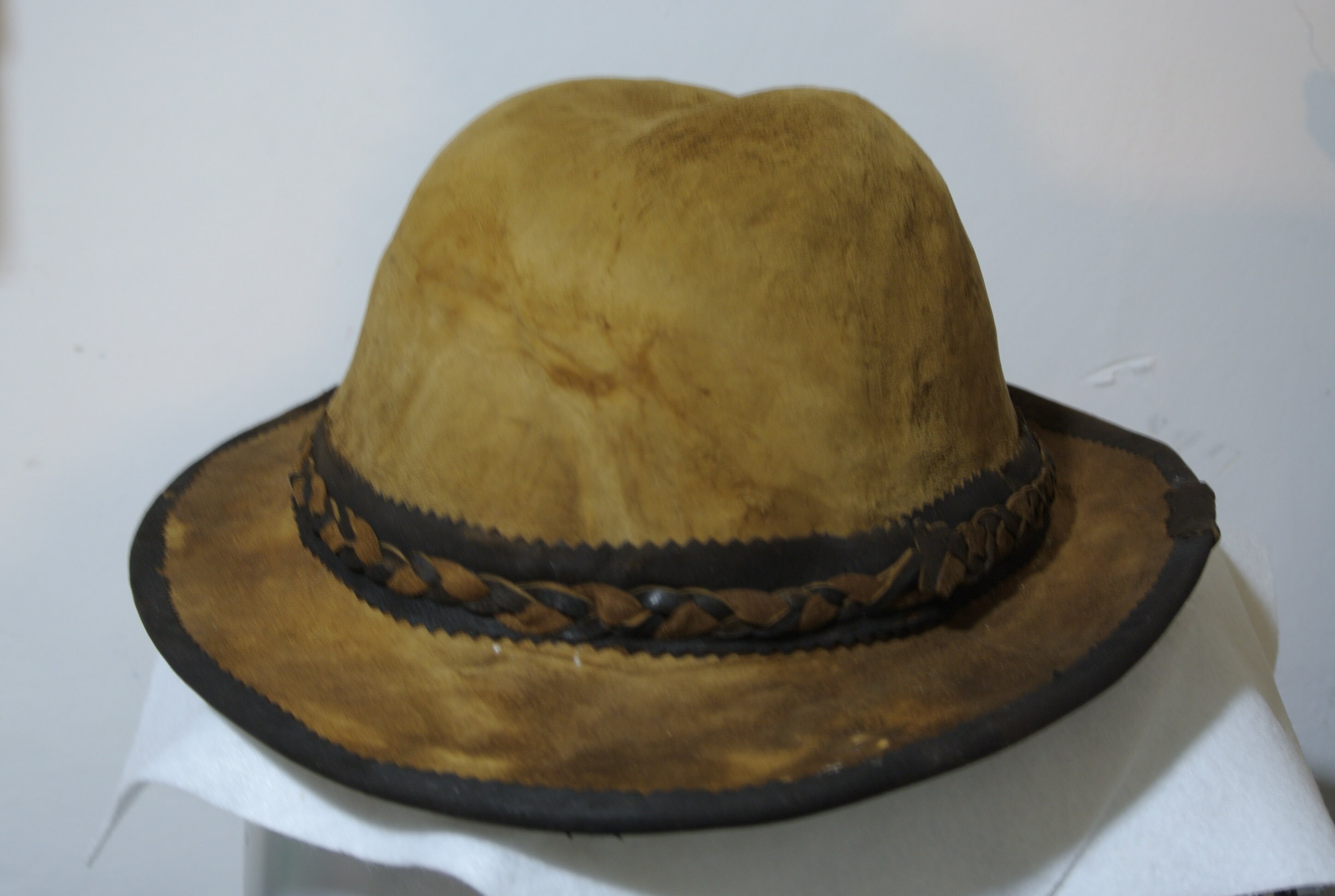 Amadou Hat Flat Big Rim From Corund Transylvania - Etsy