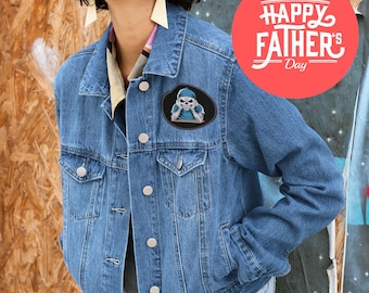 Quirky Embroidered Skeleton Iron-On Patch for Custom Jackets & Caps - High-Quality Stitching, Unique Design, Easy Application