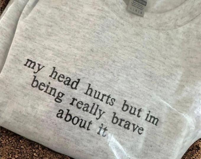 Custom Text Embroidered Crew Neck T-shirt, Unisex Funny Tee for Personalised Gifts - Birthday, Anniversary, Christmas, Custom Clothing