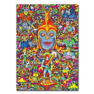 Cartão de felicitações Thundercats, cartão de aniversário de desenho animado, psicodélico, clássico dos anos 80, cartão de namorado, cartão de namorada, cartão para ele, cartão para ela