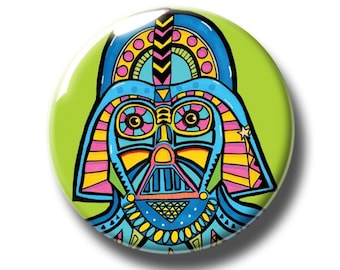 Darth Vader Badge Green. Darth Vader Pin. Star Wars Badge. Star Wars Pin Badge. Boyfriend Gift. Girlfriend Gift. Husband Gift. Wife Gift.