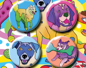 Paquete de insignias para perros #1. Pin insignia. Insignias de alfiler. Insignia. Insignias. Insignia. Insignias de botones. Alfileres para perros. Alfiler. Regalo para niños. Regalo para niños.