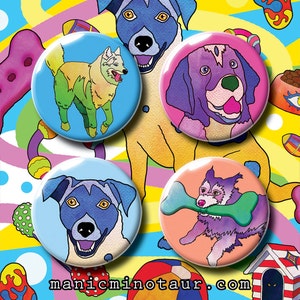 Hondenbadgepakket #1. Pin-badge. Pin-badges. Kenteken. Insignes. Knop-badge. Knop-insignes. Hond pinnen. Pin. Cadeau voor kinderen. Kindercadeau.