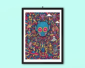 Greedo Art Print , Star Wars Art Print, Wall Art, Fine Art, Art Deco, Boyfriend Gift, Husband Gift, Gift For Men, Sci-Fi, Geek Gift