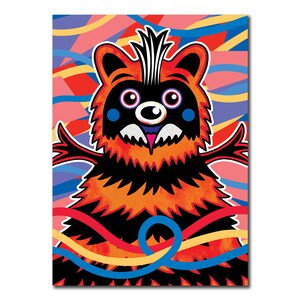 Carte raton laveur, carte d’anniversaire, carte de vœux, carte drôle, carte pour lui, carte pour elle, carte petit ami, carte mari, carte petite amie, carte enfants