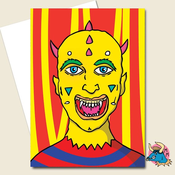 TeufelKarte Geburtstagskarte Grußkarte HalloweenKarte Etsy Schweiz