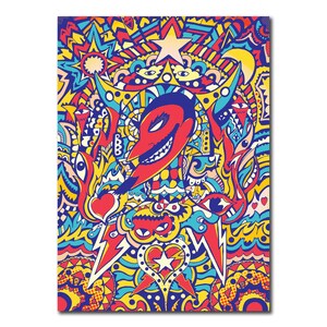 Carte d'anniversaire, carte de diable, carte d'Halloween, carte alternative, carte de petit ami, carte pour lui, carte d'art, carte graphique, carte d'illustration, cartes.