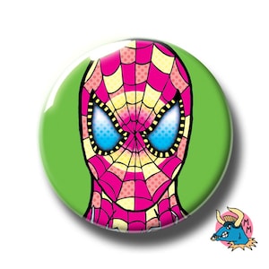Spiderman Badge Green. Spiderman Pin. Spiderman Pin Badge. Spiderman Button Badge. Pin Badge. Pin Badges. Badges. Button Badges. Pinback.