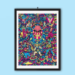 Skeletor Art Print, He Man Art Print, MOTU Wall Art, Masters Of The Universe, Husband Gift, Boyfriend Gift, Gift For Men, Girlfriend Gift