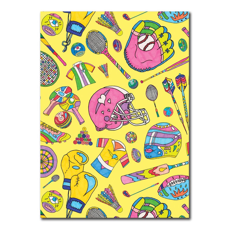Sports Greetings Card. Sports Birthday Card. Sports Card. Sporty Card. Sport Birthday. Bday Card. Greeting Cards. Cards. Card. Football Card image 1
