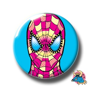 Spiderman Badge Blue. Spiderman Pin. Spiderman Pin Badge. Spiderman Button Badge. Pin Badge. Pin Badges. Badges. Button Badges. Pinback. Pin