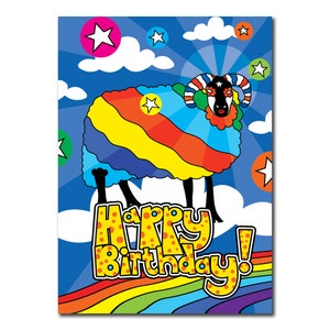 Carte mouton, carte d'anniversaire, carte de voeux, carte amusante, carte pour lui, carte pour elle, carte petit ami, carte petite amie, carte mari, carte femme