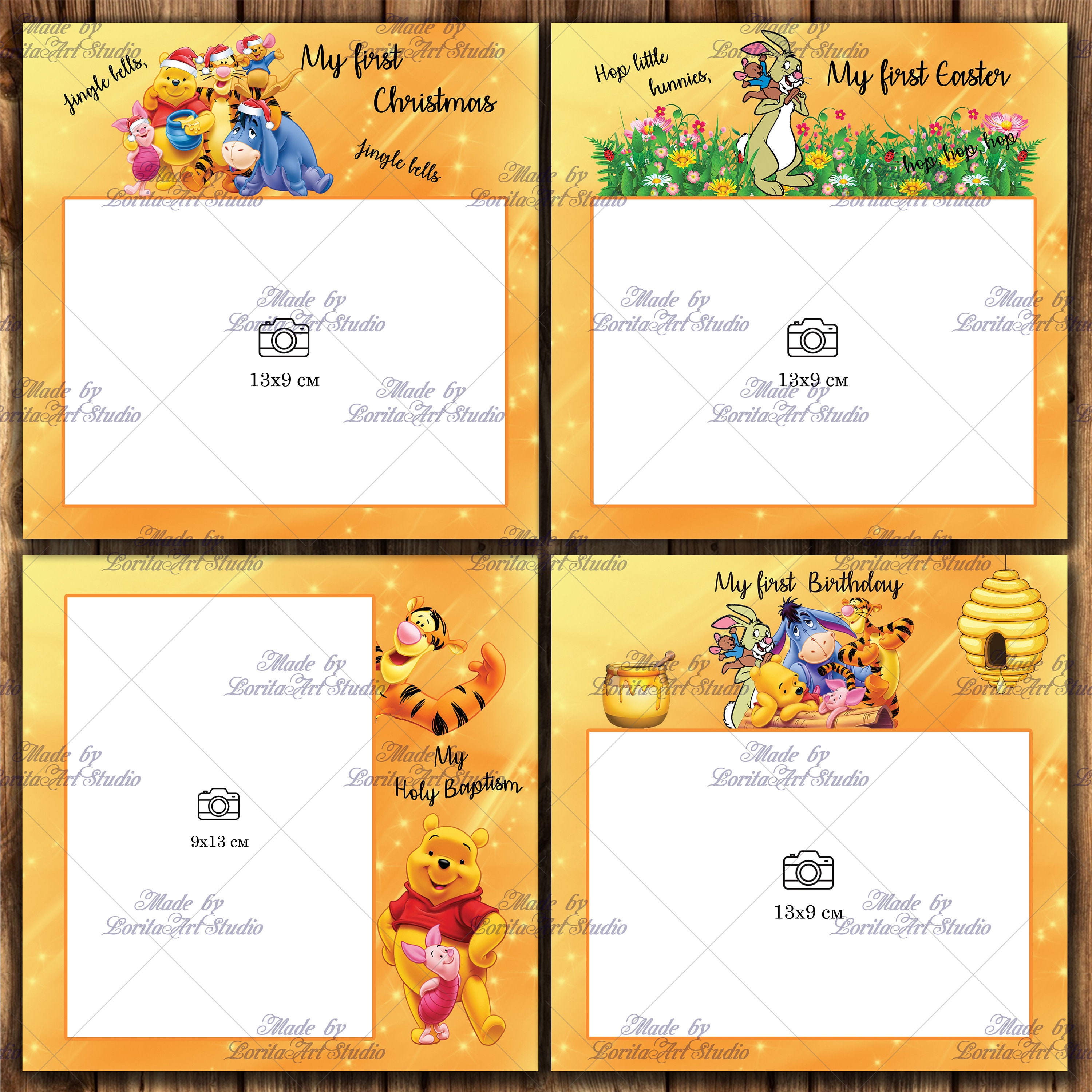 Winnie the Pooh Milestone Cards, Baby Milestone Cards, Printable ...