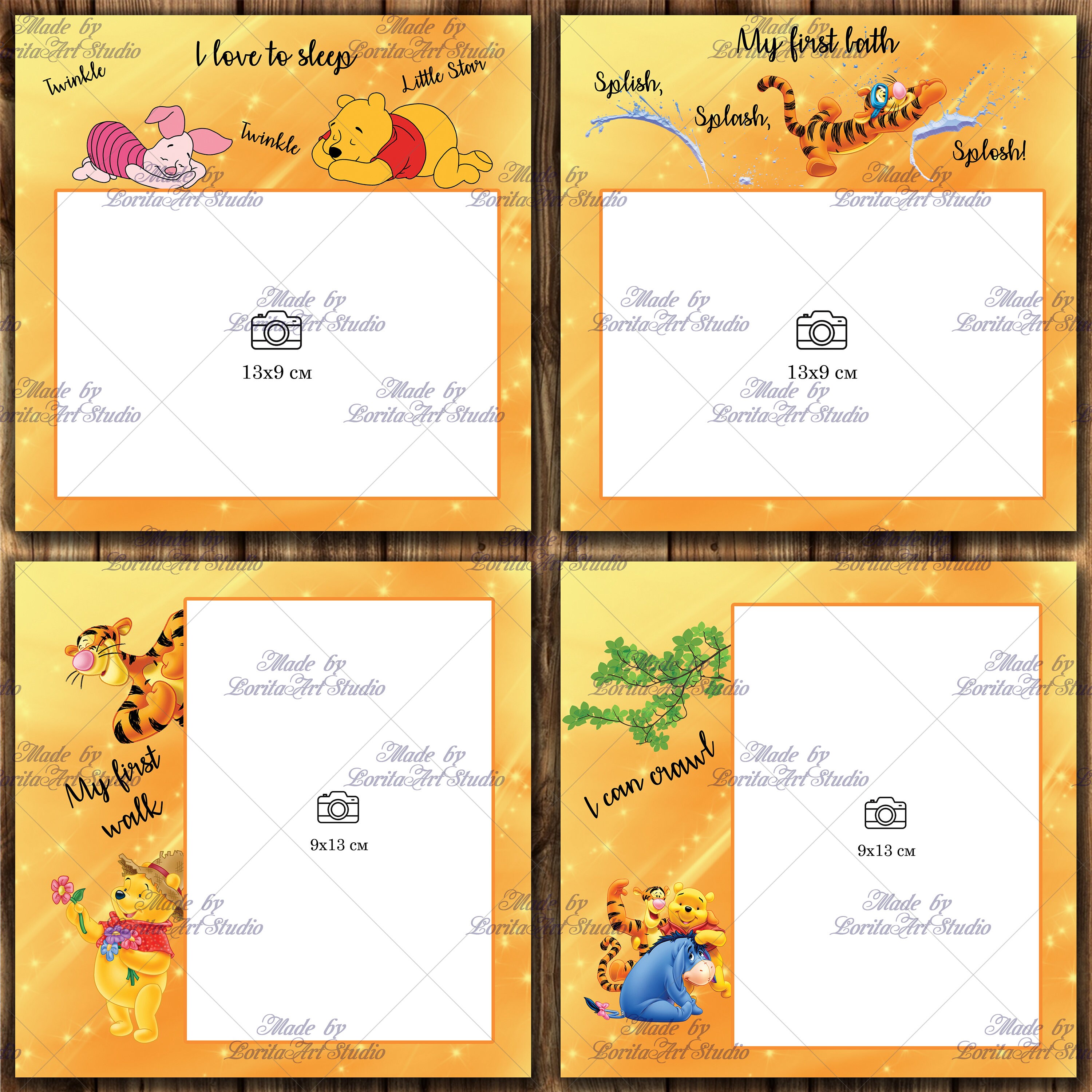 Winnie the Pooh Milestone Cards, Baby Milestone Cards, Printable ...