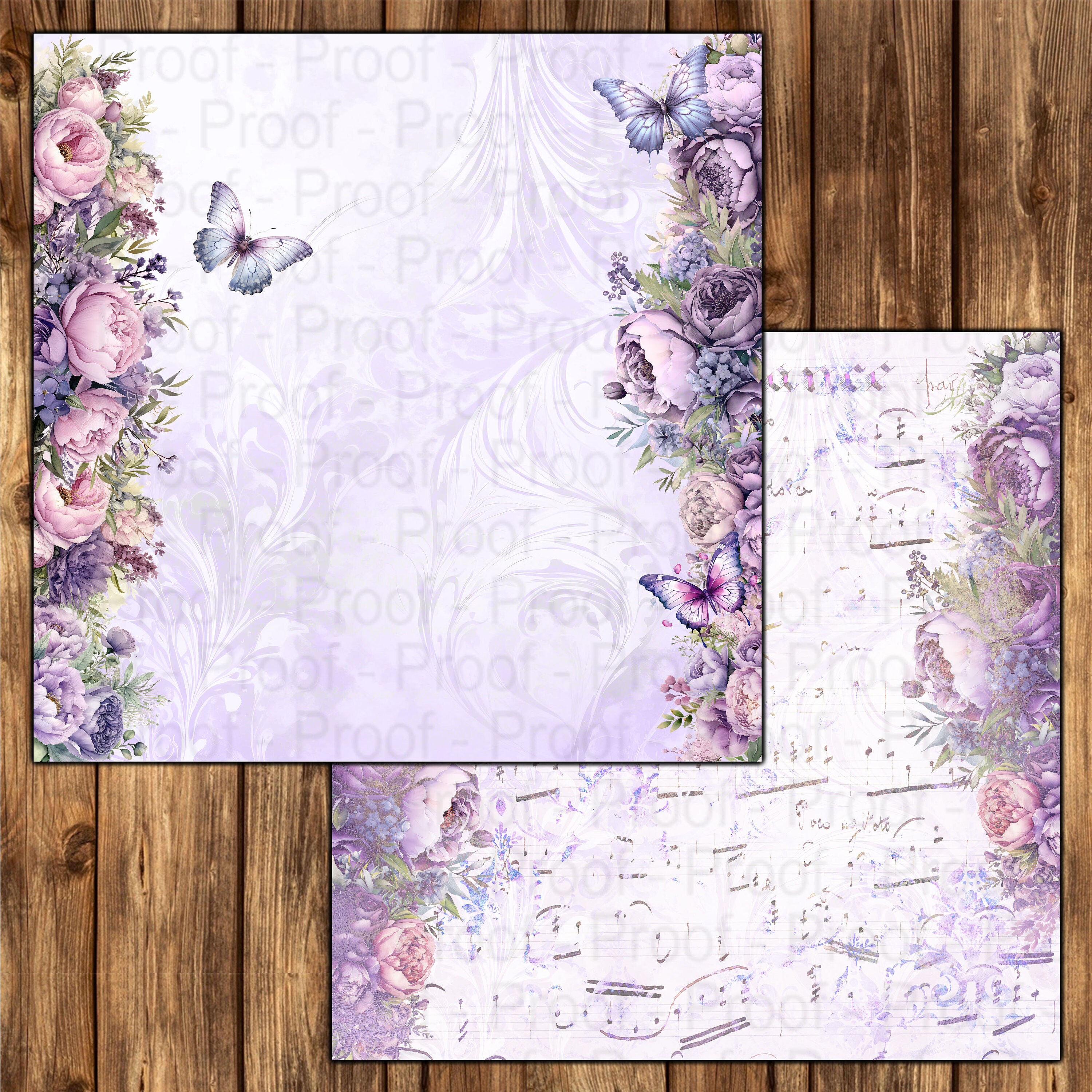 The Gentleness of a Butterfly, Flowers and Butterflies Digital Papers ...