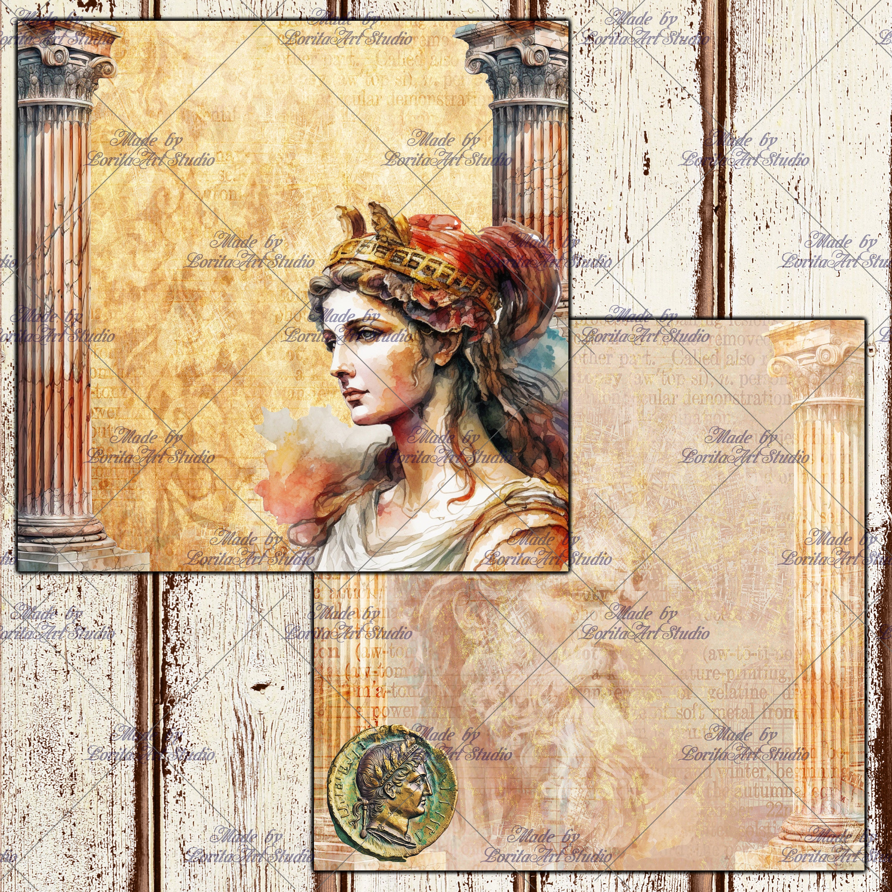 Journey Trough the Ancient, Rome & Greece Ancient Digital Papers ...