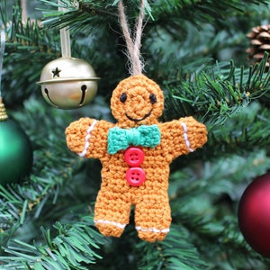 Mini Crochet Bauble Kit Gingerbread Tree Decoration, DIY Crochet Kit, Yarn & Crochet Pattern, Christmas Crochet, Crochet Stocking Filler image 4