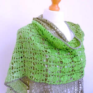 CROCHET PDF PATTERN: Leafy Boughs Shawl Crochet Shawl Pattern, Crochet Wrap Pattern, Crochet Shawl, Lacy Crochet Shawl, Lace Shawl Crochet image 2